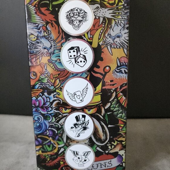 Ed Hardy 10-Pack Ultra Comfort Rib Tanks Small With Tattoo-Inspired Dragon Tiger - Picture 3 of 5